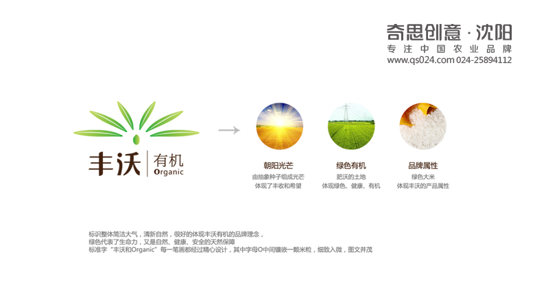 豐沃標志設計，大米品牌策劃，logo設計，沈陽奇思創(chuàng)意策劃有限公司